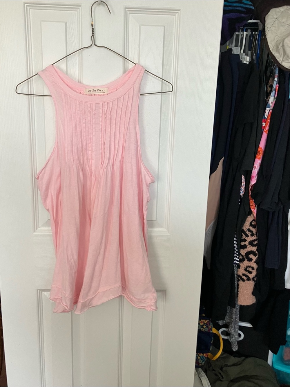 We The Free Free People Pink Sleeveless Top
